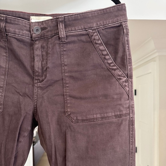 Anthropologie HEI Purple / Plum Low Rise Skinny Cargo Jeans - Size 31 - Picture 6 of 10